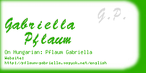 gabriella pflaum business card